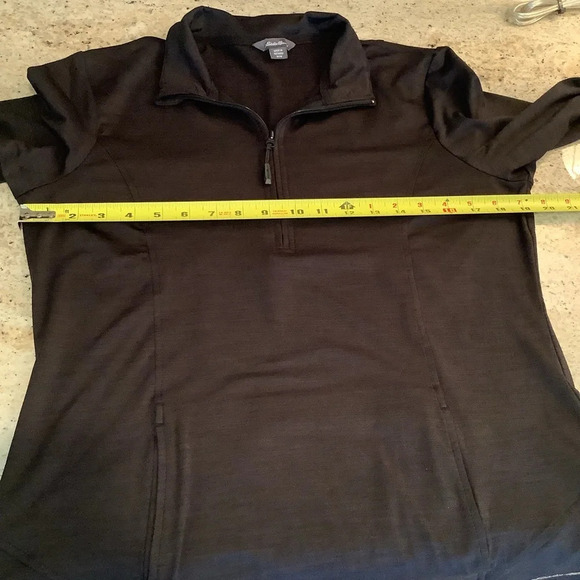 Eddie Bauer Black Pullover Size Medium - Picture 8 of 8